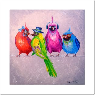 Friends parrots Posters and Art